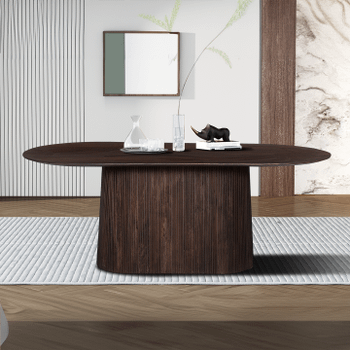 Eettafel DOMINGO Mango Donkerbruin 230x110  Eettafel DOMINGO Mango Donkerbruin 230x110