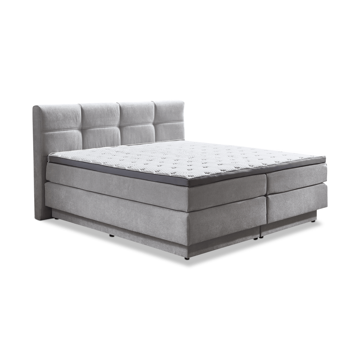 Boxspring BREMEN Zilver 180x200