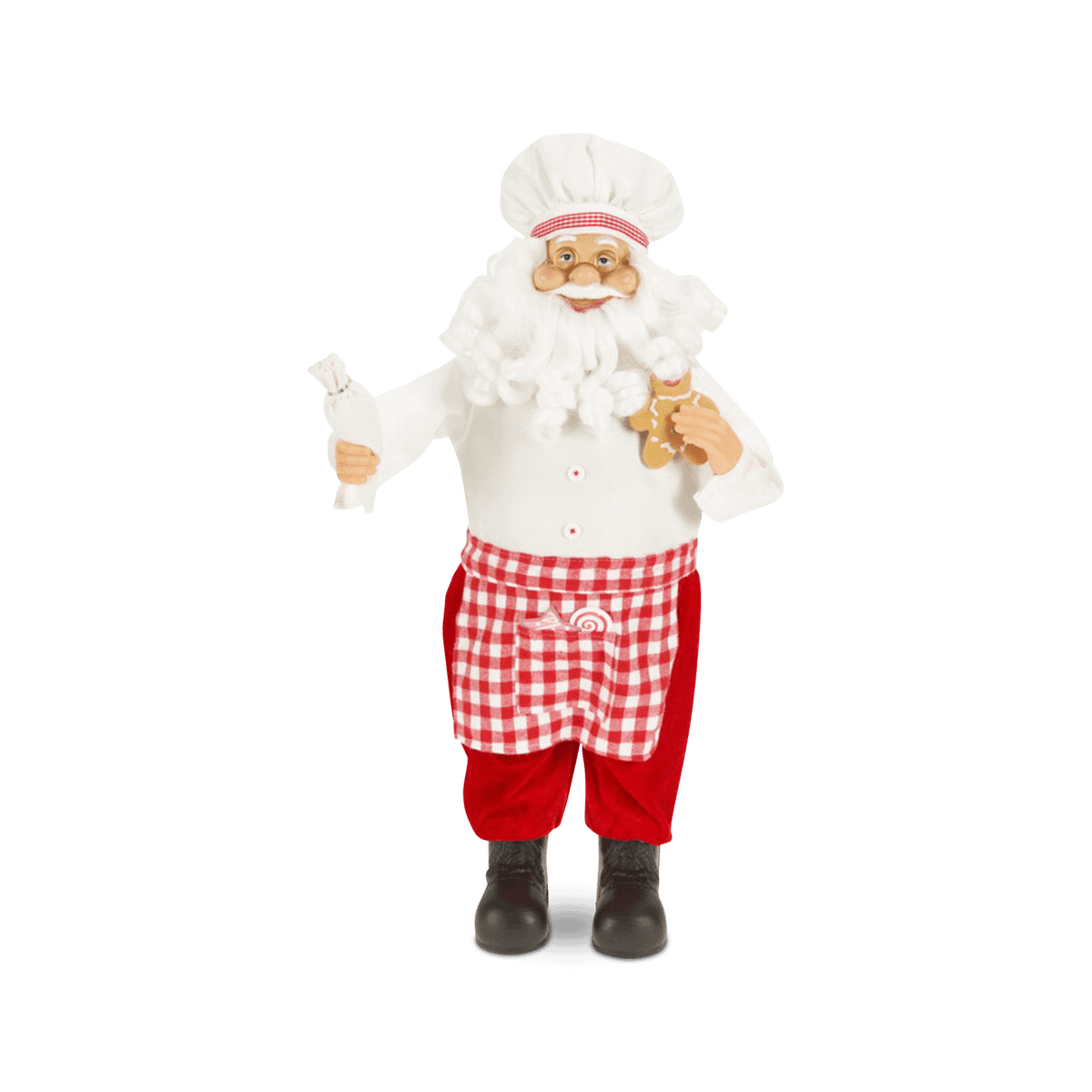 Kerstman SANTACOOK Staand Rood/Wit Ass.