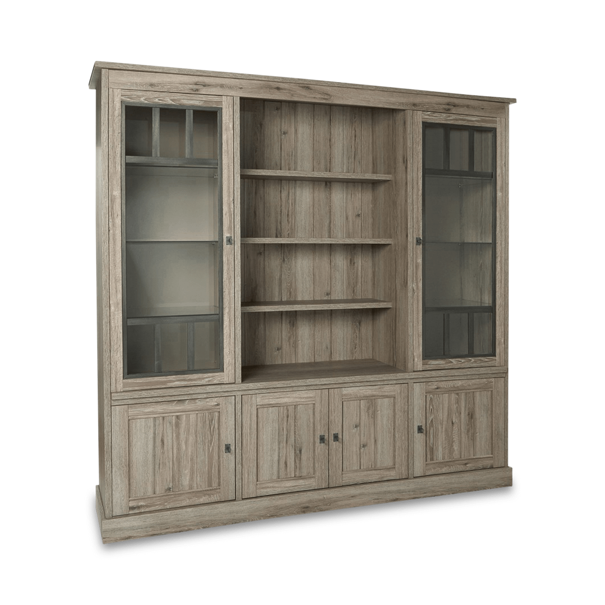 Vitrinekast COTTON Kristal Eik Licht Bruin B215