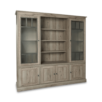 Vitrinekast COTTON Kristal Eik Licht Bruin B215 Vitrinekast COTTON Kristal Eik Licht Bruin B215