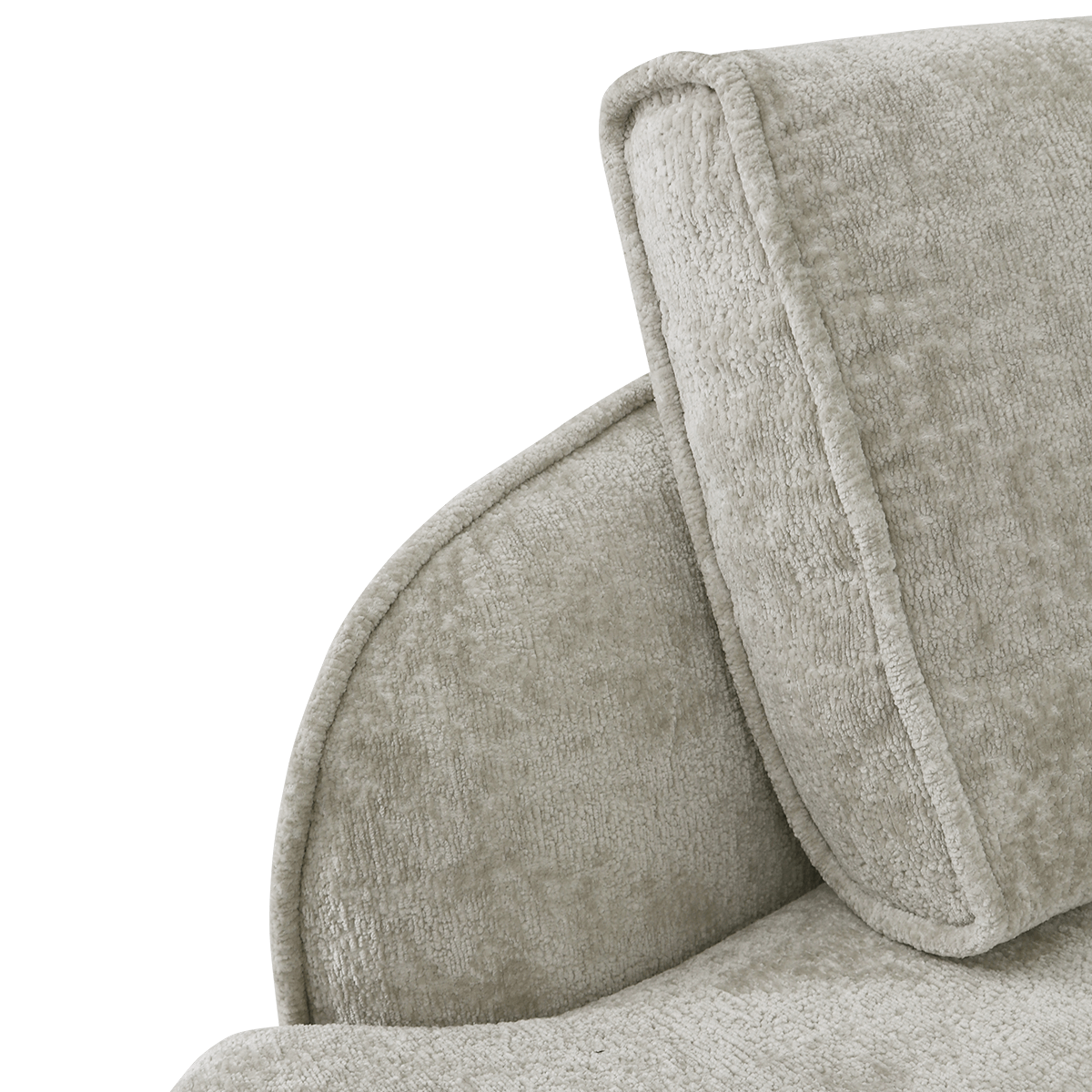 Hoeksalon ACHIEL Longchair Links Turtledove B313