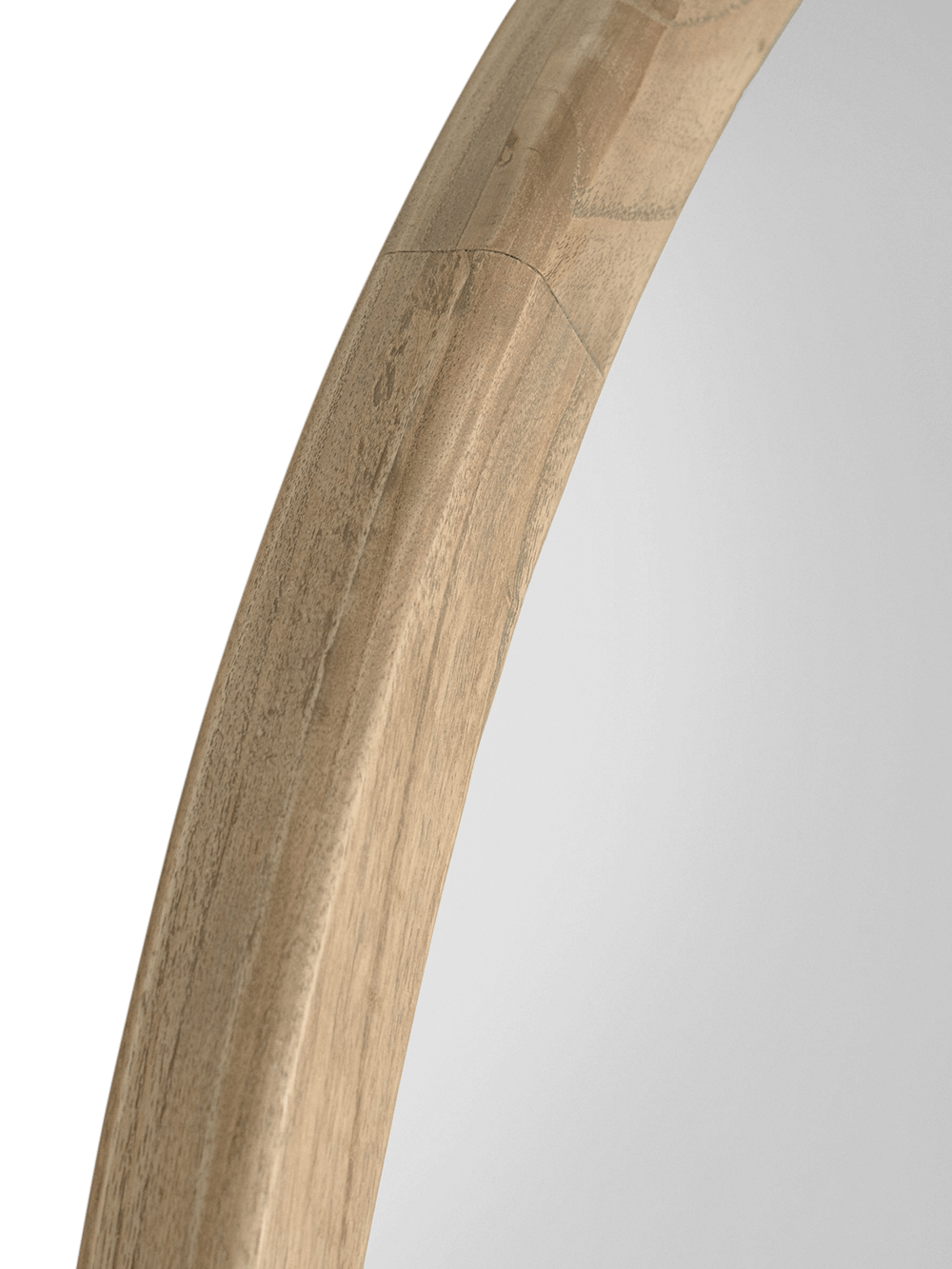 Aluin ronde spiegel hout mindi ⌀80 cm