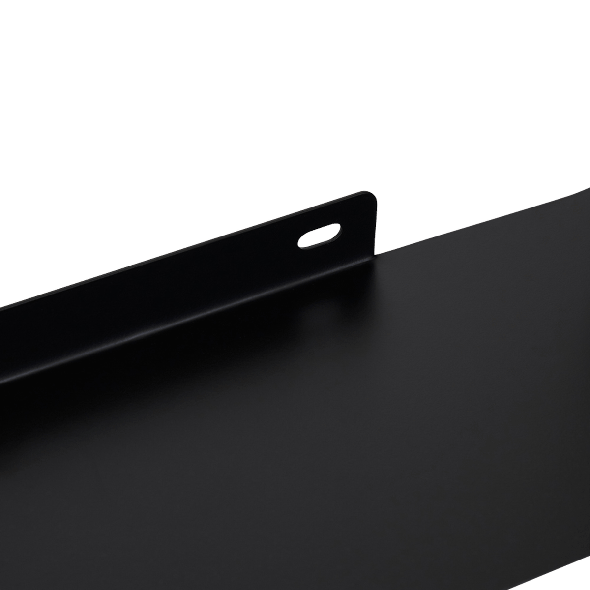Wandplank HEMILO L 1Niv. Metaal Zwart