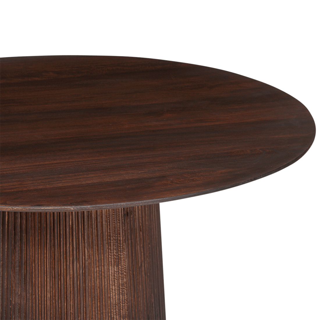 Eettafel DOMINGO Mango Donkerbruin Ø130  Eettafel DOMINGO Mango Donkerbruin Ø130