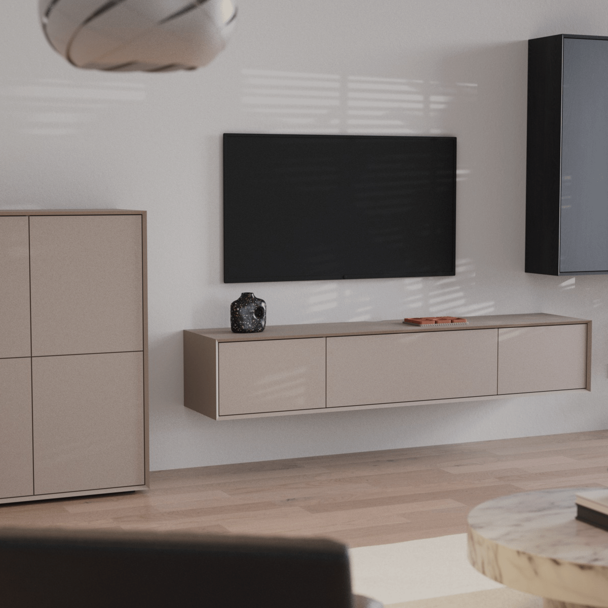 Tv-Meubel NORDIK 3 Klapdeuren H36-B200 Beige