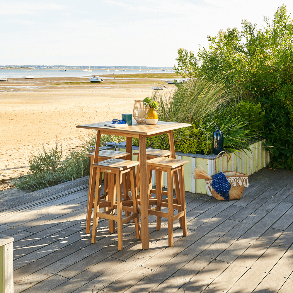 Bartafel PRIMITIVO 80x80 Acacia  Bartafel PRIMITIVO 80x80 Acacia