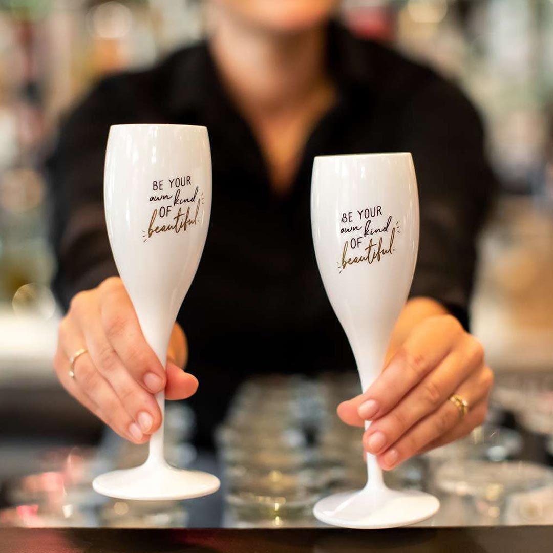 Champagneglas BE YOUR OWN KIND 100ml Wit
