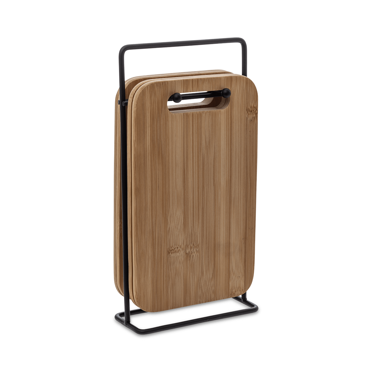 S/4 Snijplanken CHOY RH Bamb/Hdr Met. Zwart