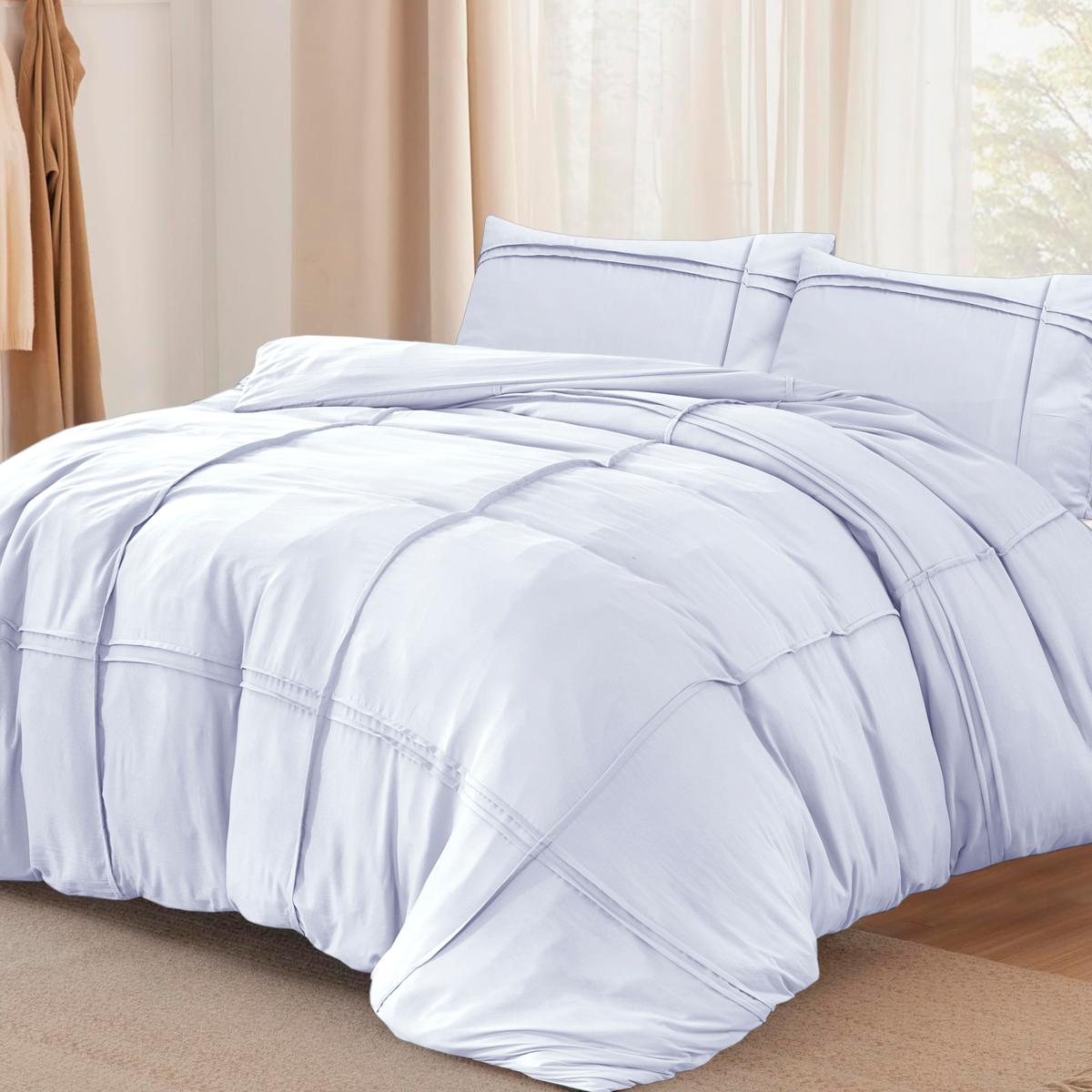 Dekbedovertrek WASHED TUFTED 240 Wit