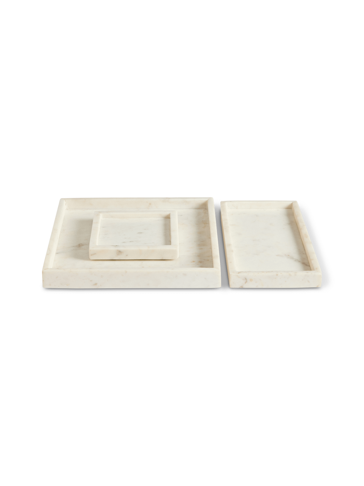 Serela wit dienblad van marmer 35 x 35 cm