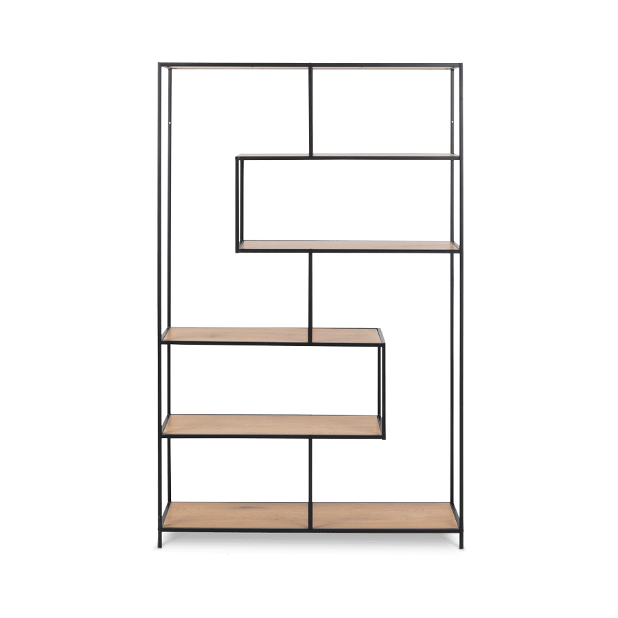 Boekenrek BOKSKAP Wild Oak Assymetrisch B114 Boekenrek BOKSKAP Wild Oak Assymetrisch B114