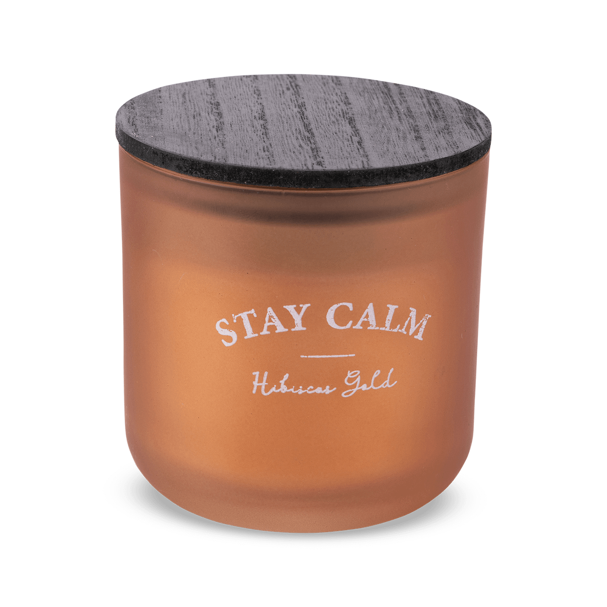 Geurkaars STAY CALM Hibicus Gold Oranje