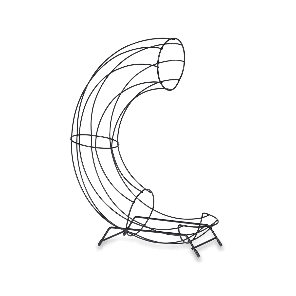 Sinaasappelhouder SIEN Met. Zwart