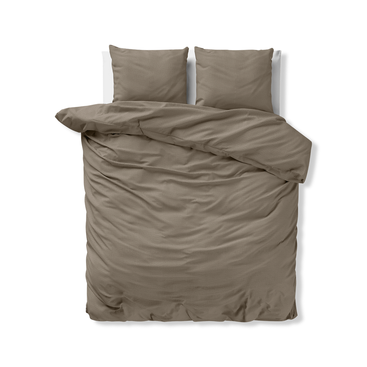 Dekbedovertrek MOUSELINE 240 Taupe