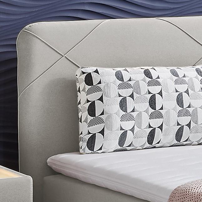 Boxspring HEERLEN Stof 425/29 Greige 140x200