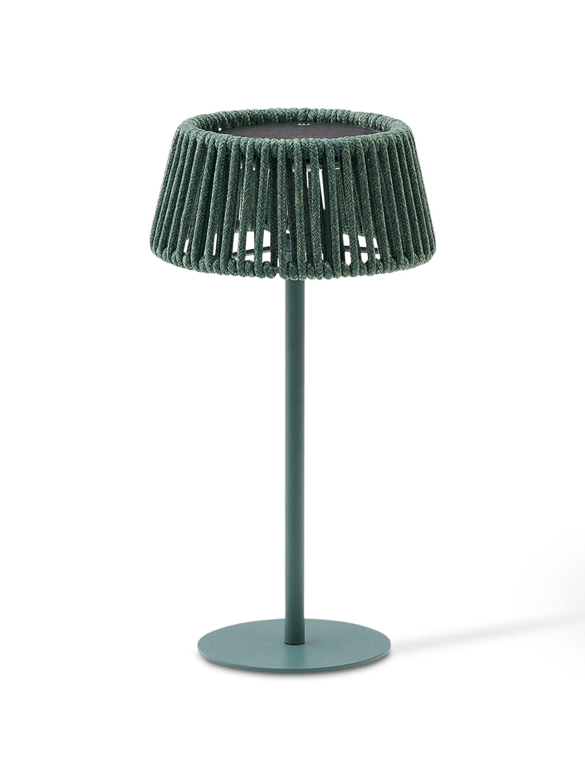 Aldet tafellamp op zonne-energie in turquoise