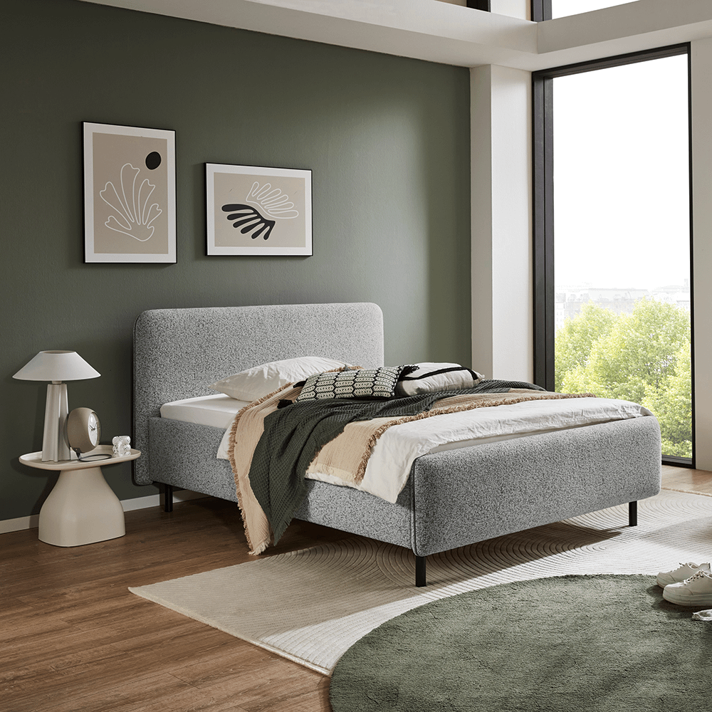 Bedkader ZEGER Lichtgrijs 140x200 Bedkader ZEGER Lichtgrijs 140x200