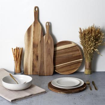 Bord ACARA Rond Acacia Bruin Bord ACARA Rond Acacia Bruin