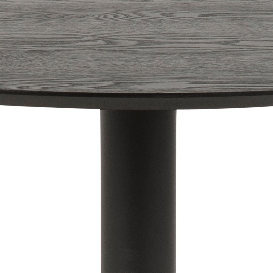 Eettafel LUTOR Ash Black Fineer Ø110cm Eettafel LUTOR Ash Black Fineer Ø110cm
