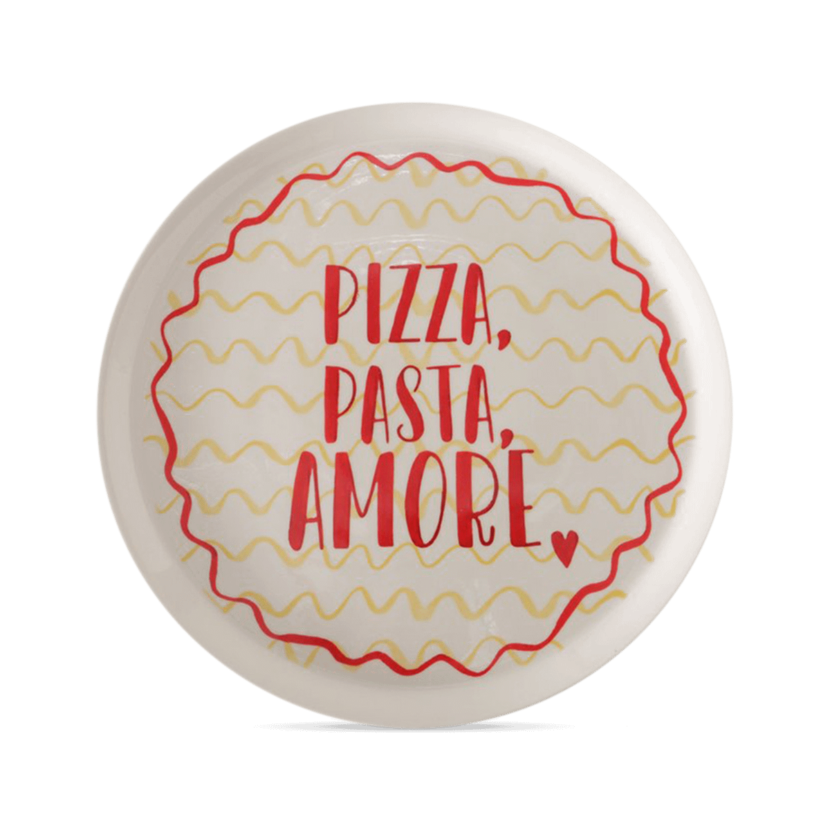 Pizzabord APPETIO Porselein Wit/Rood