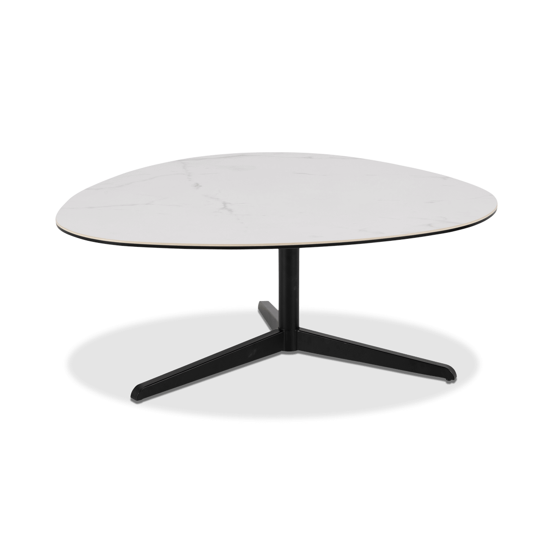 Salontafel MALBORD Keramiek White/Metal Black Salontafel MALBORD Keramiek White/Metal Black