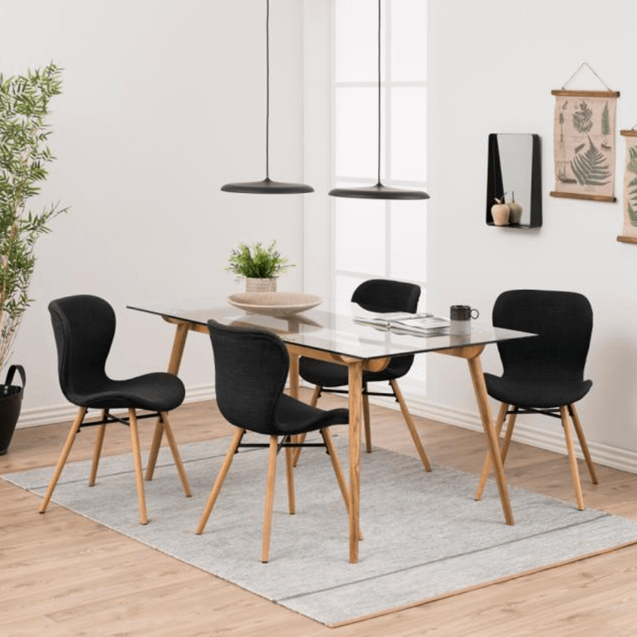 Stoel PLATS Rio fabric anthracite 200 Stoel PLATS Rio fabric anthracite 200