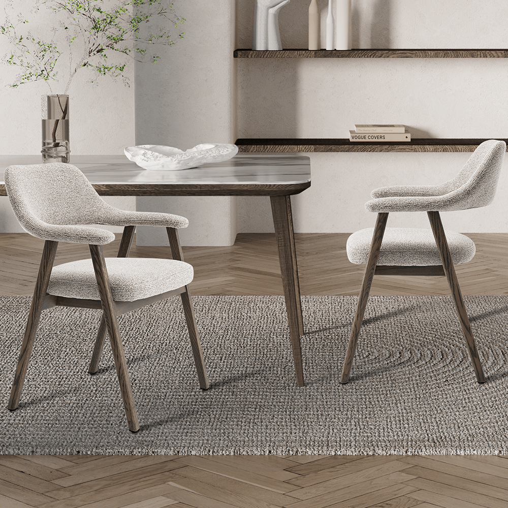 Armstoel TOVA Massief Eik Smoked