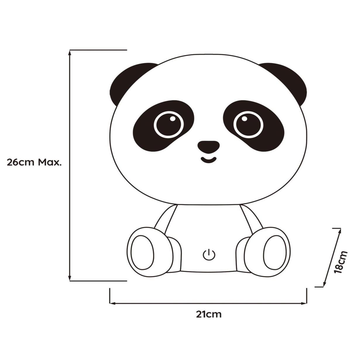 Tafellamp DODO Panda Wit/Zwart