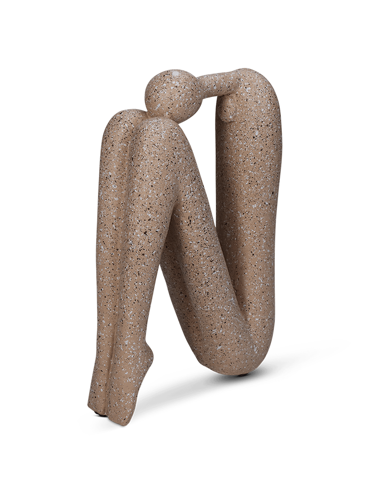 Ornament HUMAN Hoofd Gebogen Poly Beige