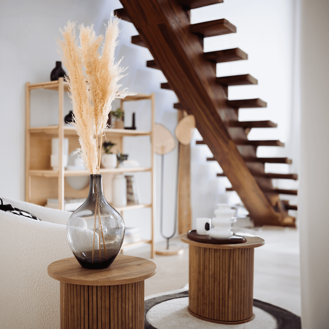 Salontafel Ø60 COLVAS Hout Naturel Salontafel Ø60 COLVAS Hout Naturel