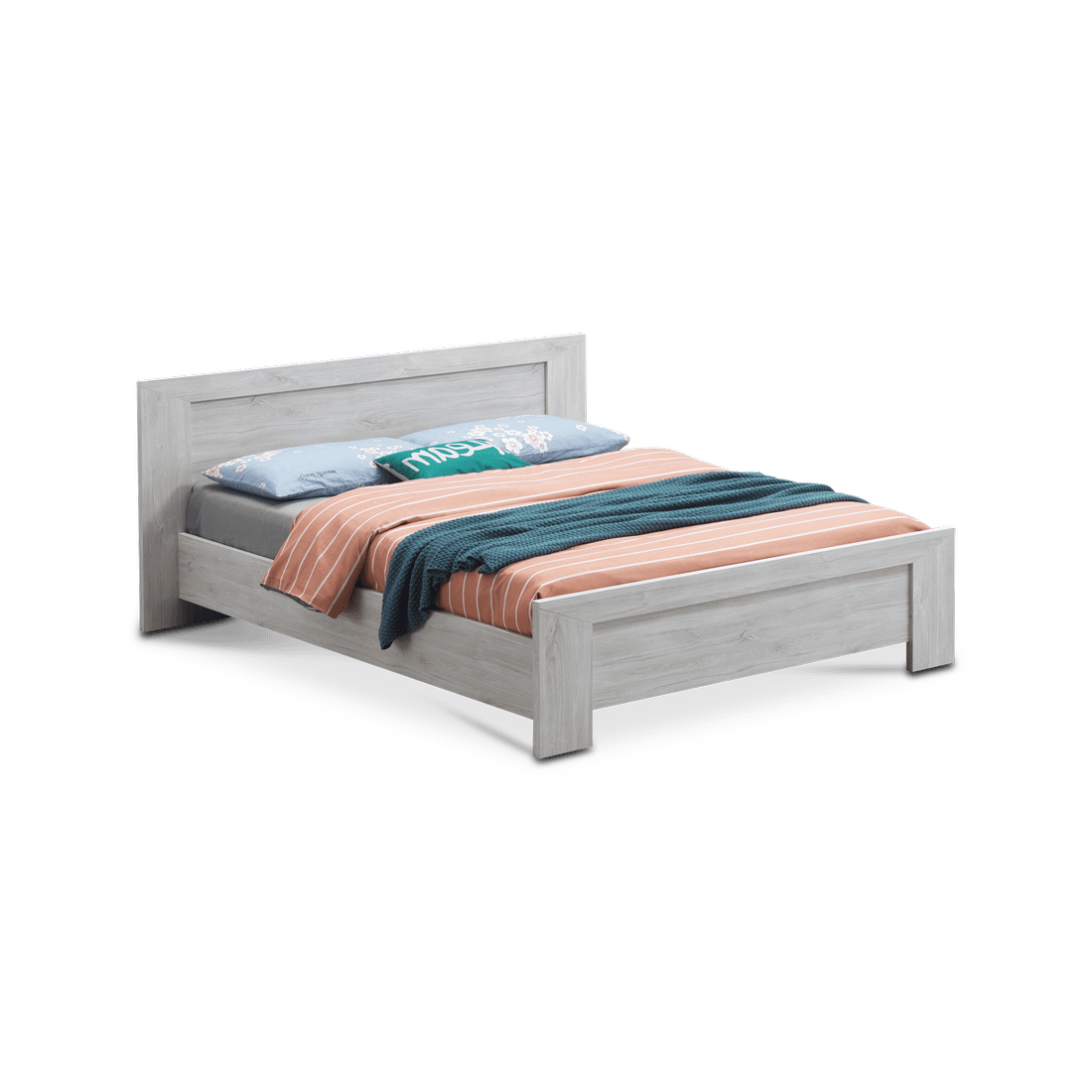 Bed POMPILIO White Oak 180x200 Bed POMPILIO White Oak 180x200