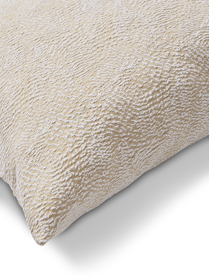 Junie kussenhoes van beige katoen jacquard 50 x 50 cm