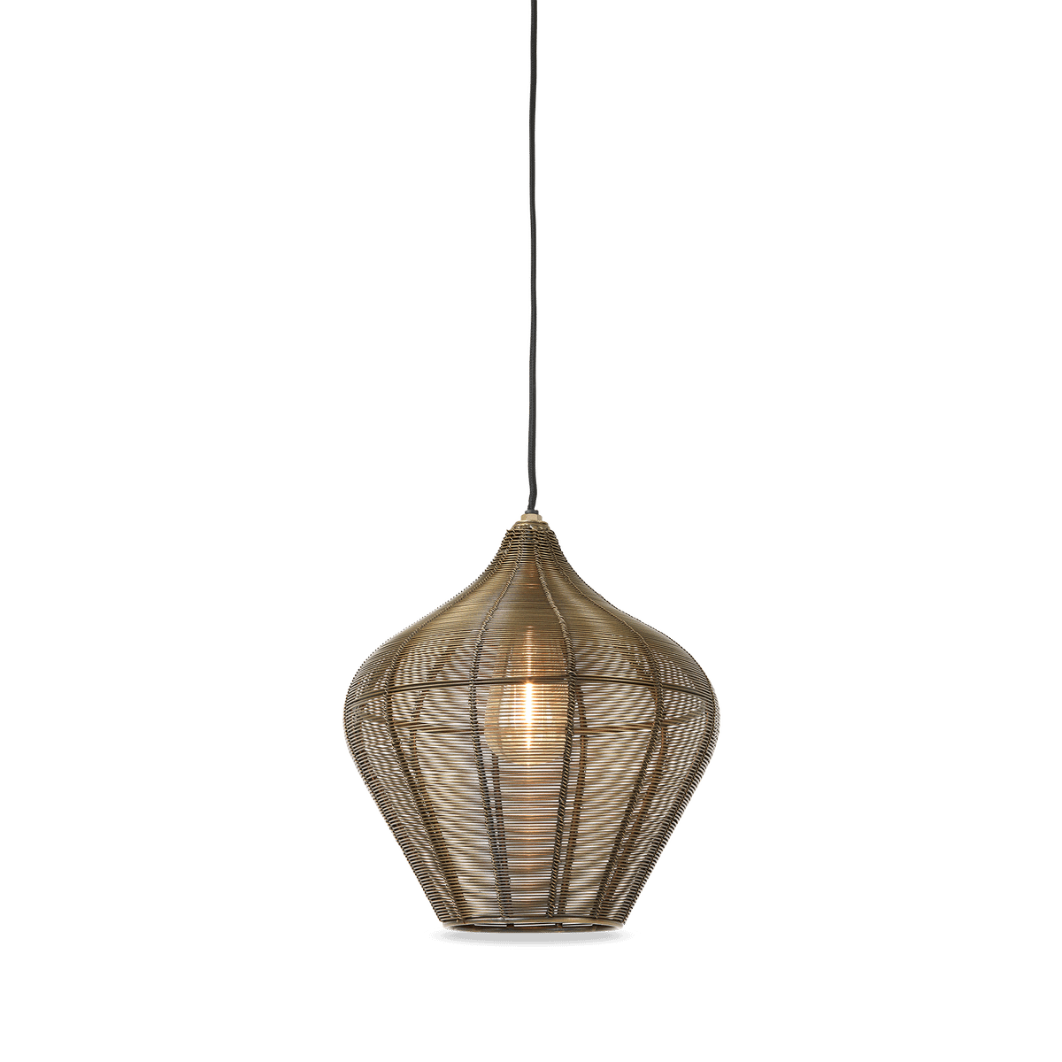 Hanglamp ALVARO 1Del. Met. Ant. Brons M