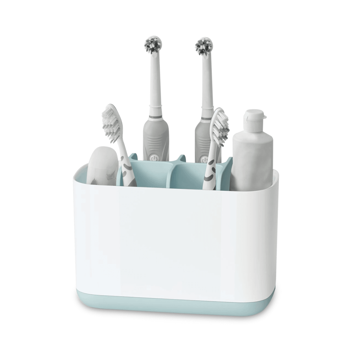 Tandenborstelhouder EASY STORE groot blauw/wit