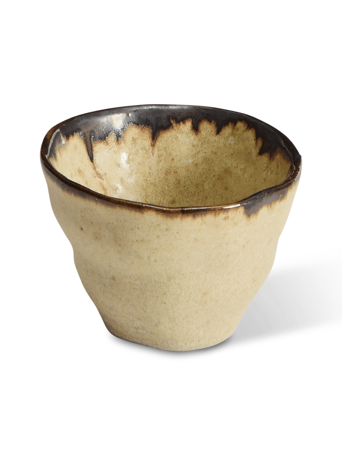 Abela beker van bruin keramiek