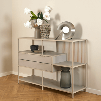 Console BOKSKAP Grijs Assym. B114 Console BOKSKAP Grijs Assym. B114