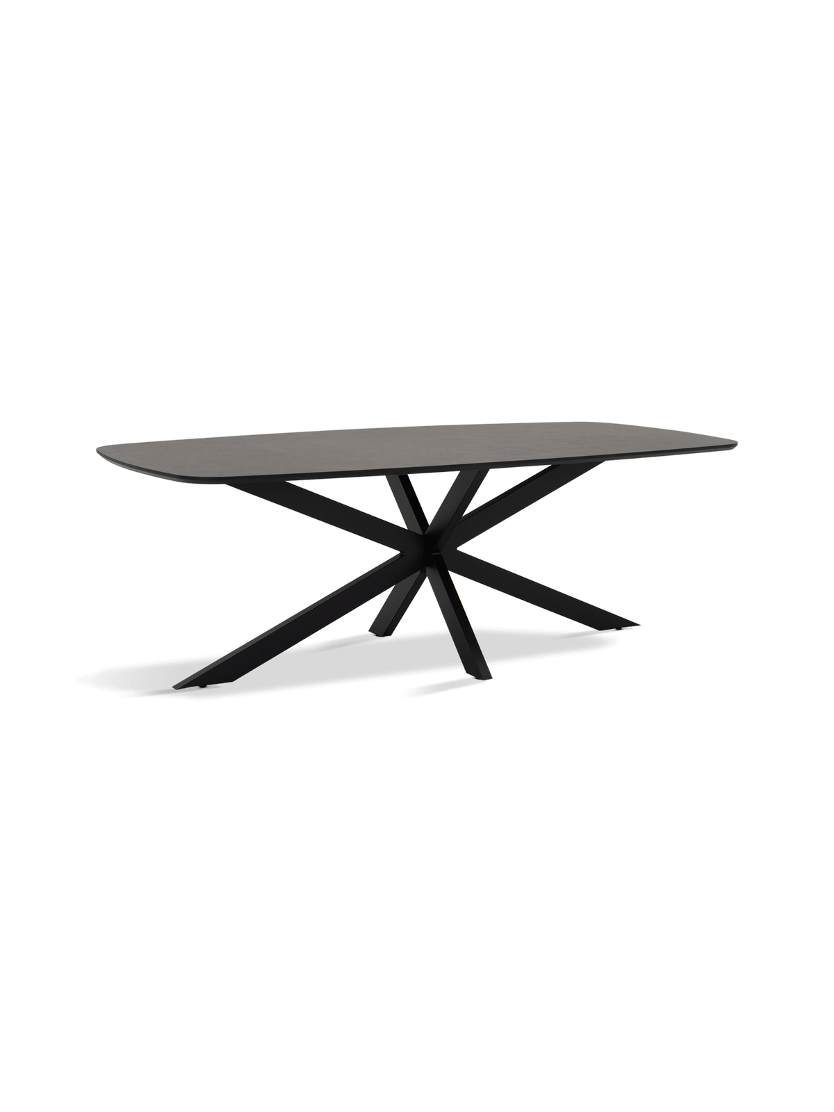 Ovale eettafel Kora in Terrazzo Bronze