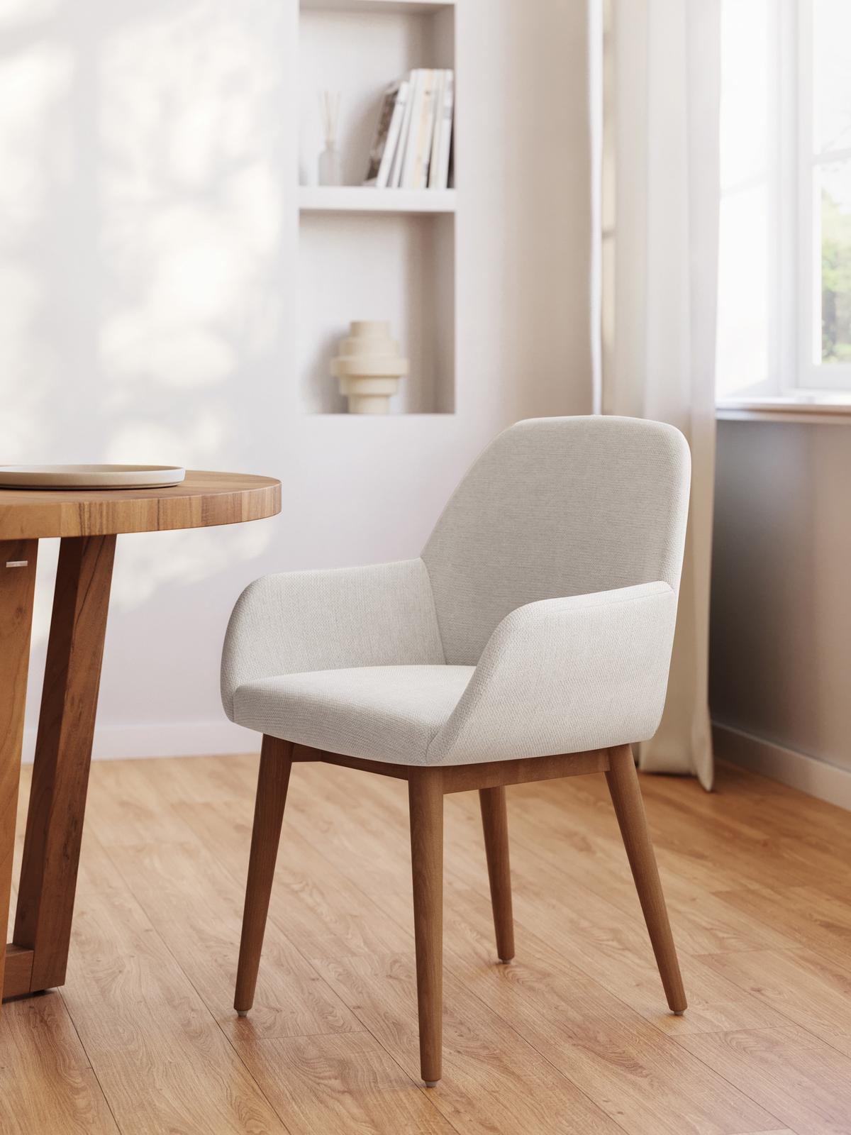 Stoel Konna Beige en Essenhout