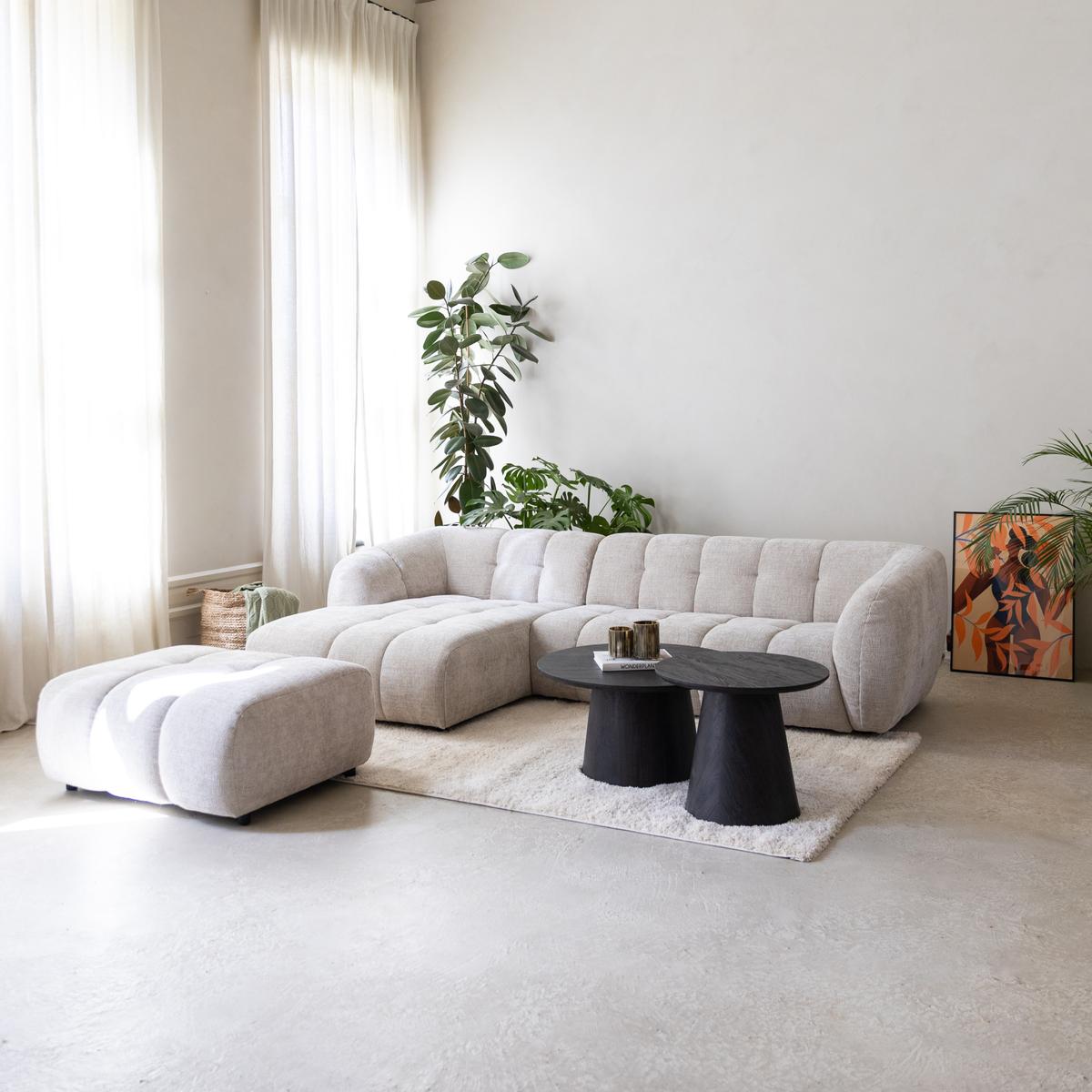 Hoeksalon DILARA Longchair Links B302 Beige