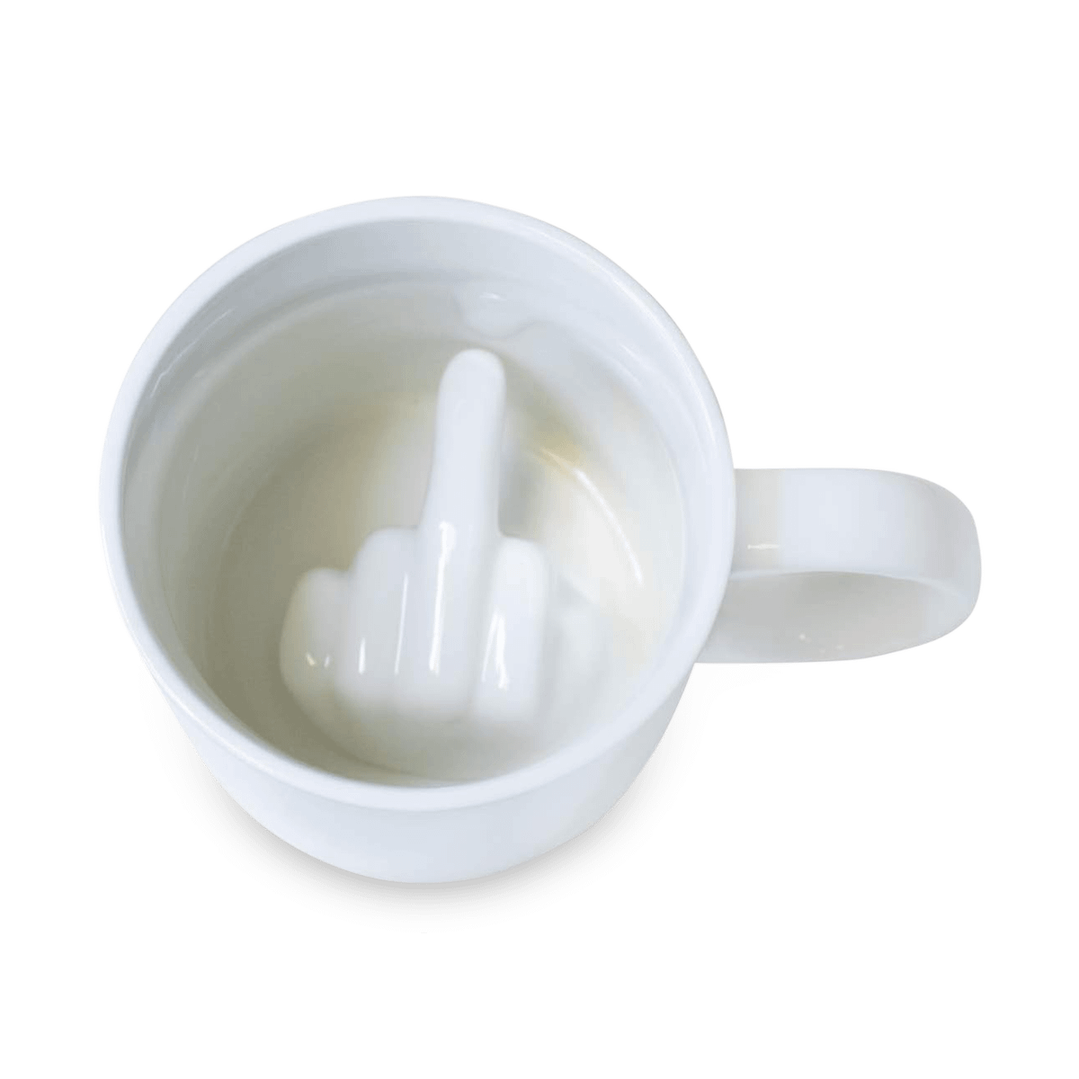 Mok MIDDLE FINGER 3D Ker. Wit