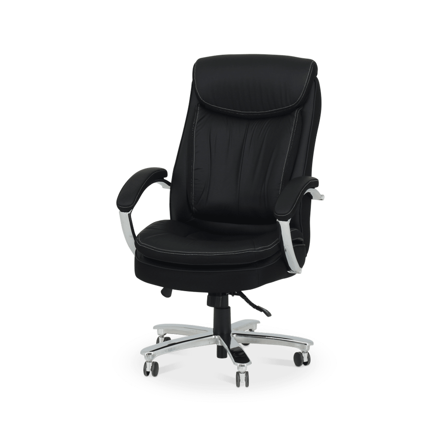 Bureaustoel ROAR met Arm PU Zwart/Chroom Bureaustoel ROAR met Arm PU Zwart/Chroom