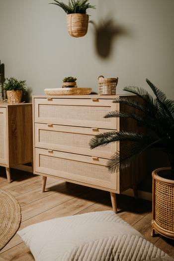 Commode EIVISSA 3L Sonoma Eik/Riet Commode EIVISSA 3L Sonoma Eik/Riet