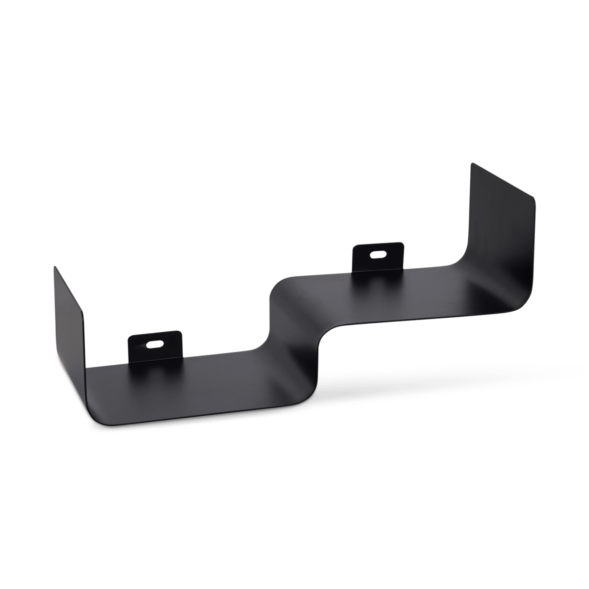 Wandplank HEMILO 2Niv. Metaal Zwart