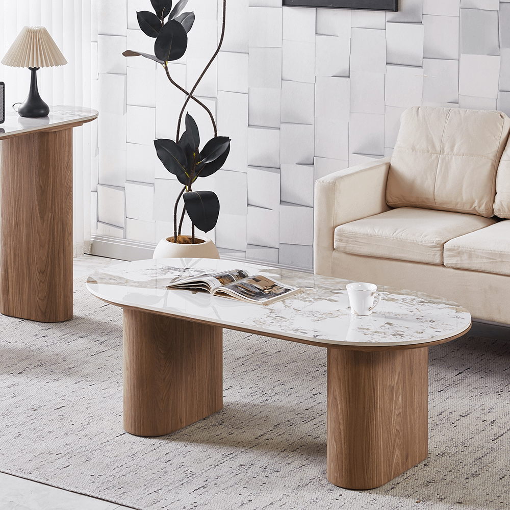 Salontafel SELINA 120x60 Steen Pandora Goudbruin