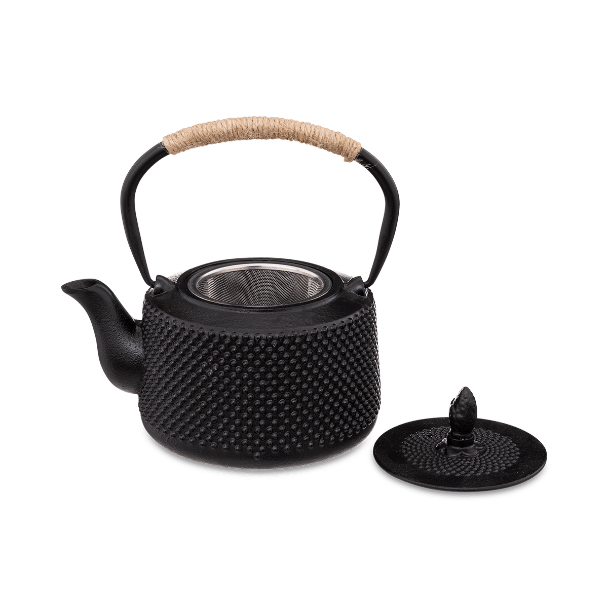 Theepot FLORRA Gietijzer Zwart 1l