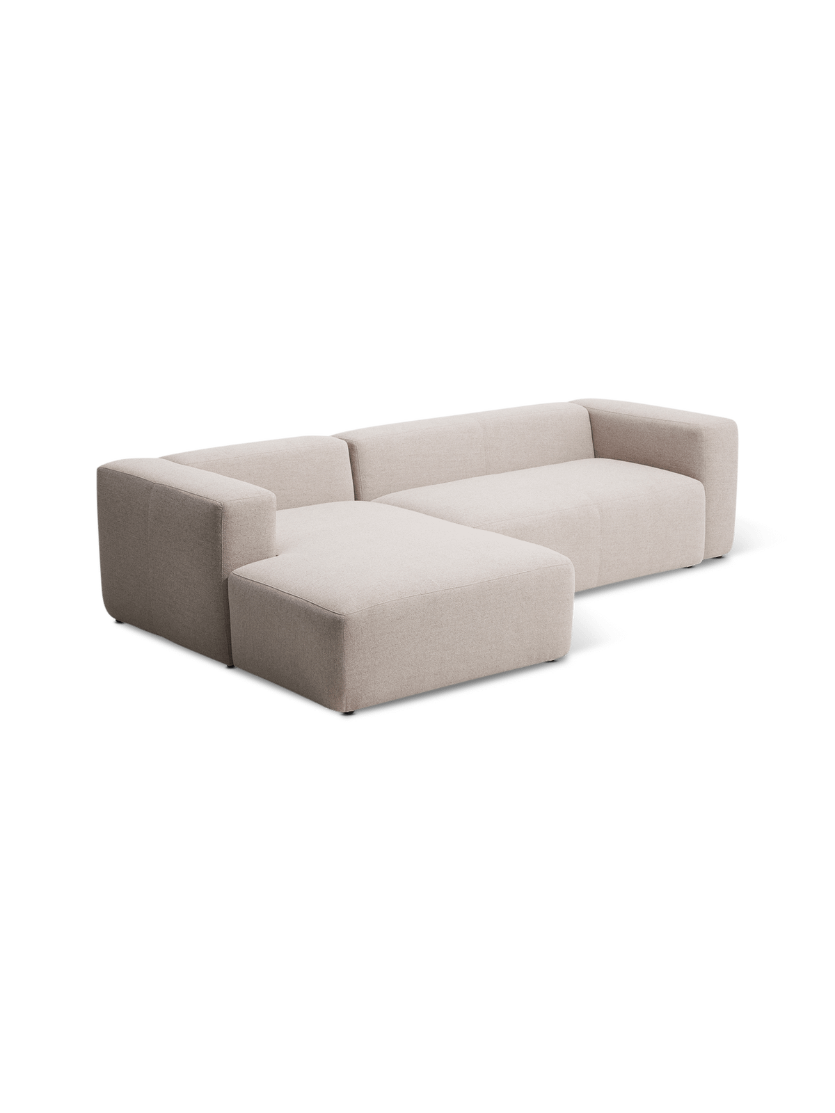 Hoeksalon Blok Longchair Links Beige B300