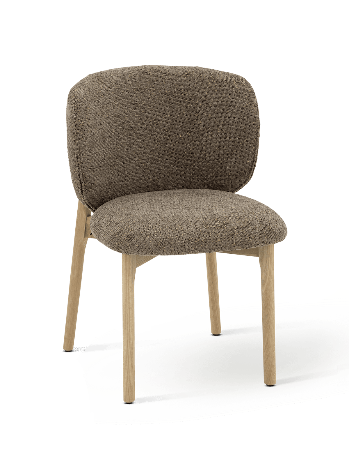 Stoel Edna Taupe Natural Oak