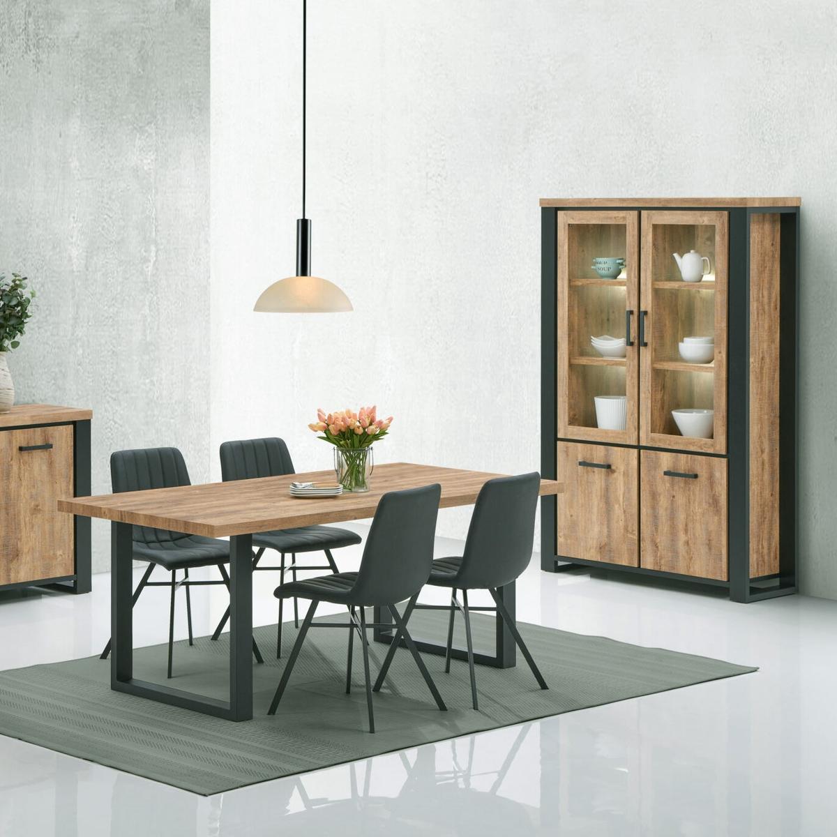 Vitrine UXIA Houtkleur