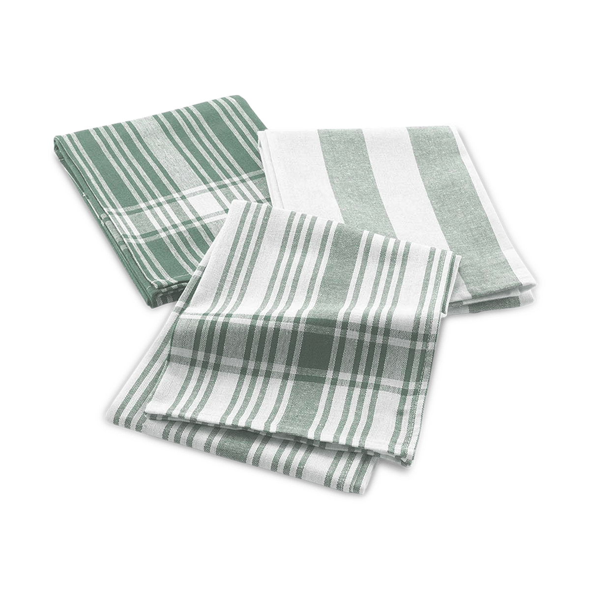 Keukenhanddoek BAYA S/3 Katoen Sage